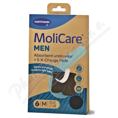MoliCare MEN absorpč.prádlo M 1ks+vlož.