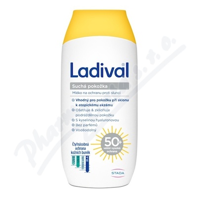 Ladival suchá pokožka mléko OF50+ 200ml