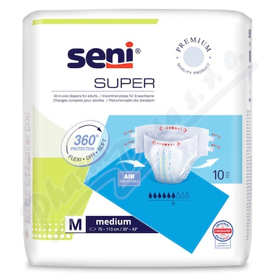 Seni Super inkon.plenkové kalhotky M 10ks