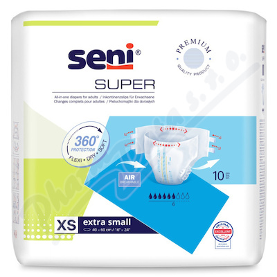 Seni Super inkon.plenk.kalhotky XS 10ks