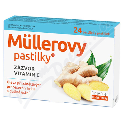 Mullerovy pastilky se zazvorem 24ks ZP