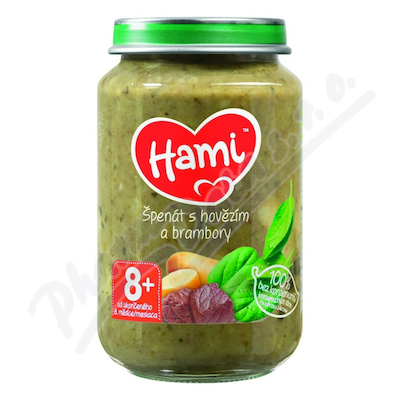Hami Špenát s hovězím a brambory 200g 8m+