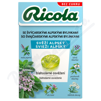 RICOLA Svěží alpský 40g bez cukru