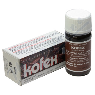 Kofex tbl.80 přír.kofein+guarana