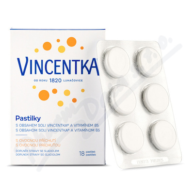 Vincentka pastilky ovocné