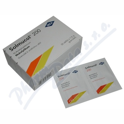 Solmucol 200 por.gra.30x200mg-sáč.