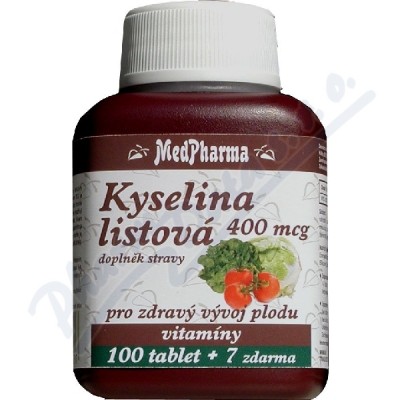 MedPh Kys.listová 400mcg 107tbl.