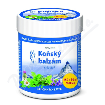 Koňský balzám SWISS chladivý 250+50ml