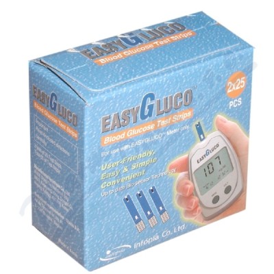 Test.proužky pro glukom.EasyGluco 50ks